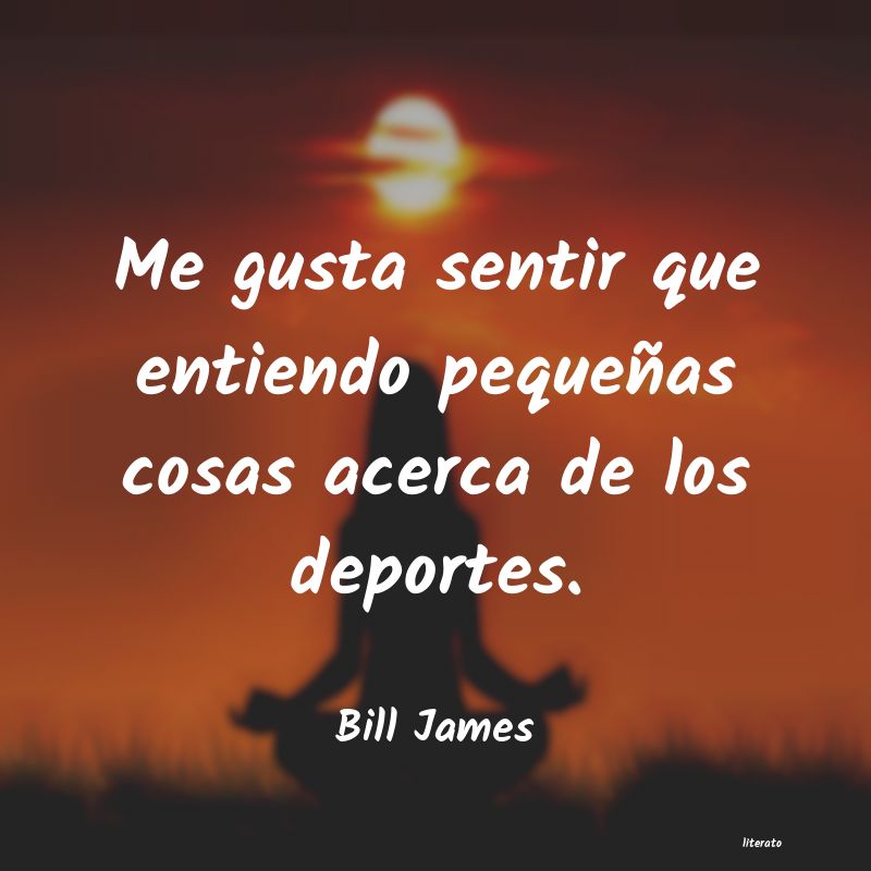 Frases de Bill James