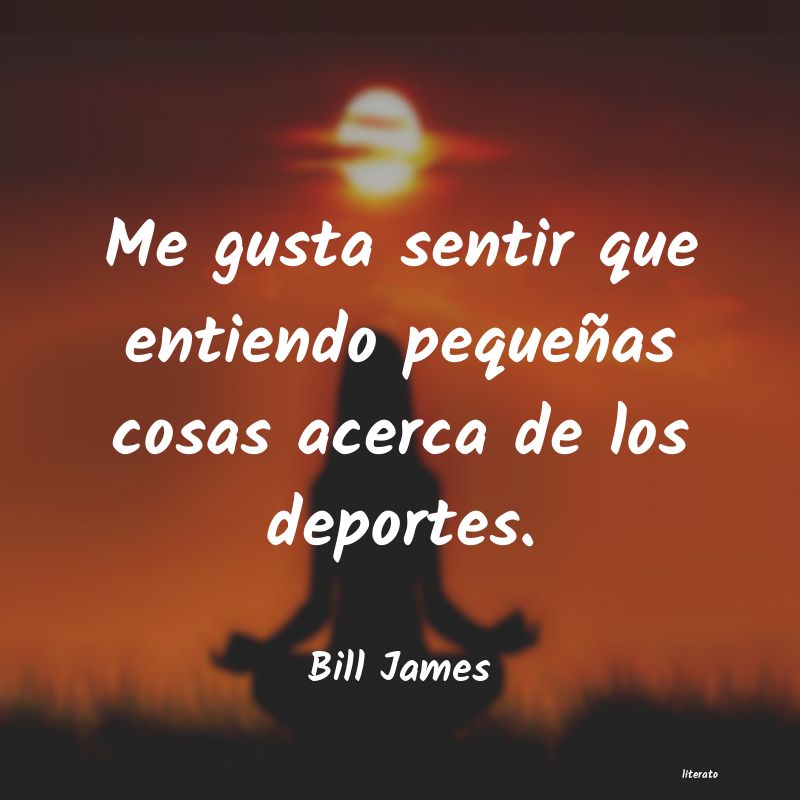 frases de Bill James
