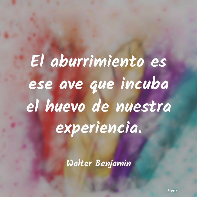 Frases de Walter Benjamin