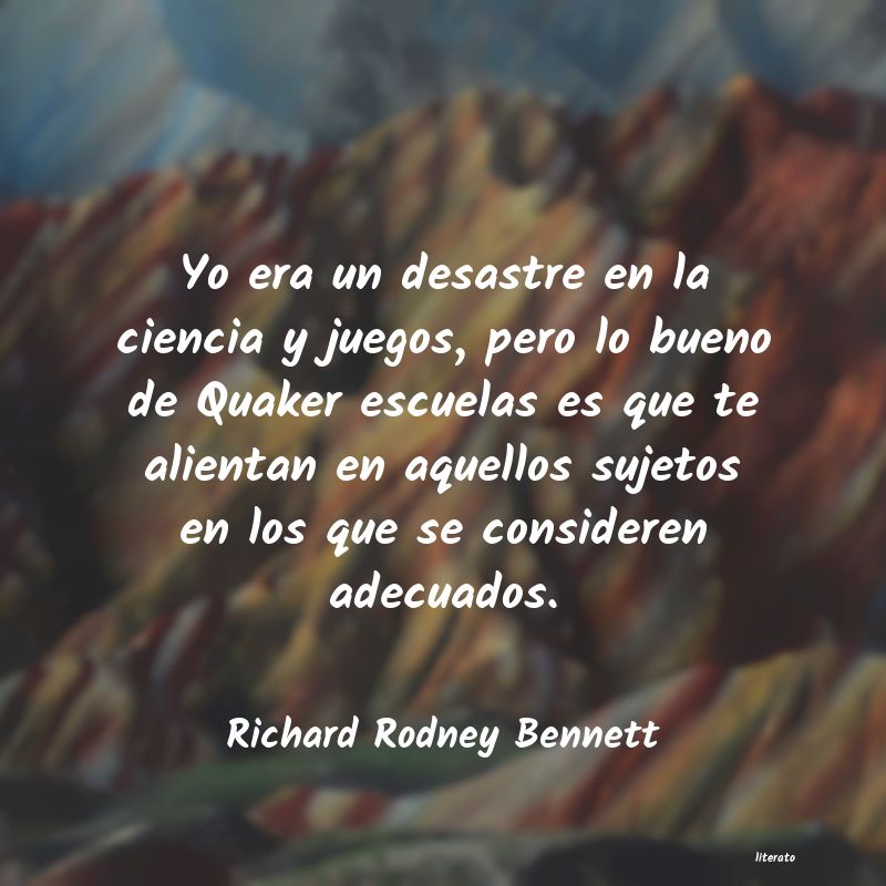 Frases de Richard Rodney Bennett