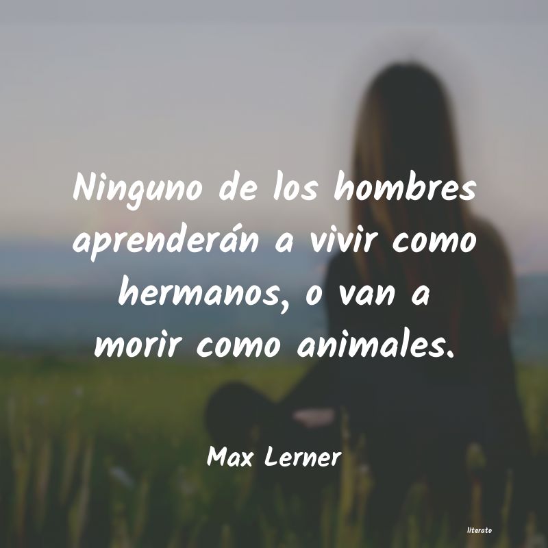 Frases de Max Lerner