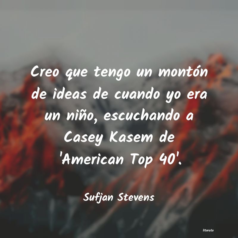 frases de Sufjan Stevens