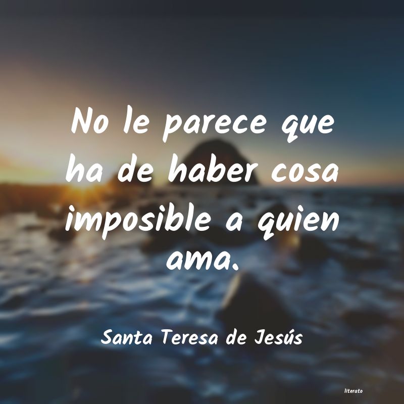 frases de Santa Teresa de Jesús