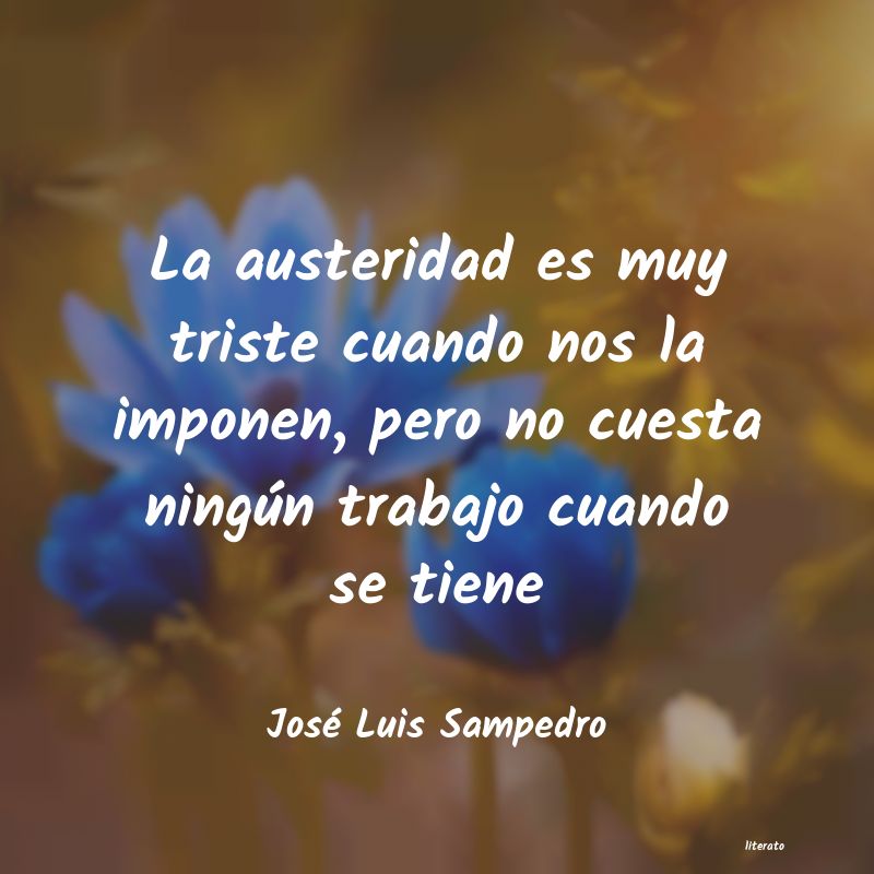 frases de José Luis Sampedro