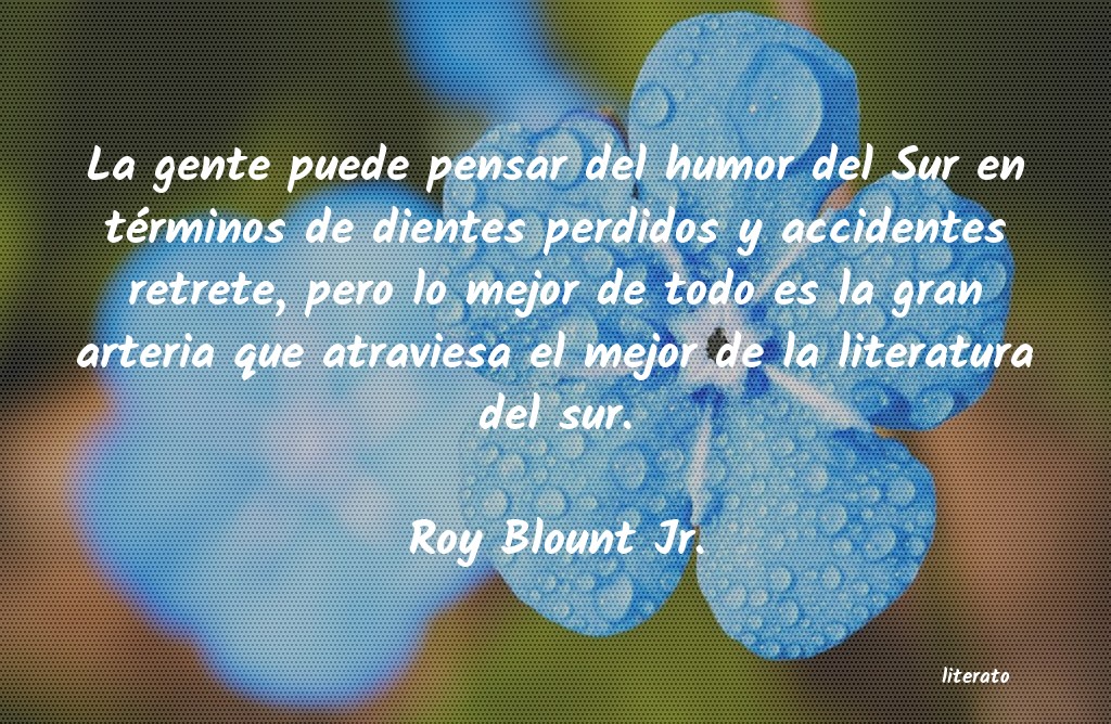 Frases de Roy Blount Jr.