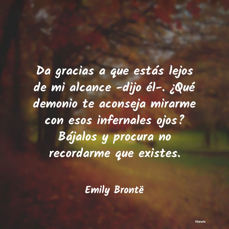 frases de Emily Brontë