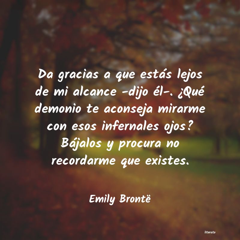 Frases de Emily Brontë