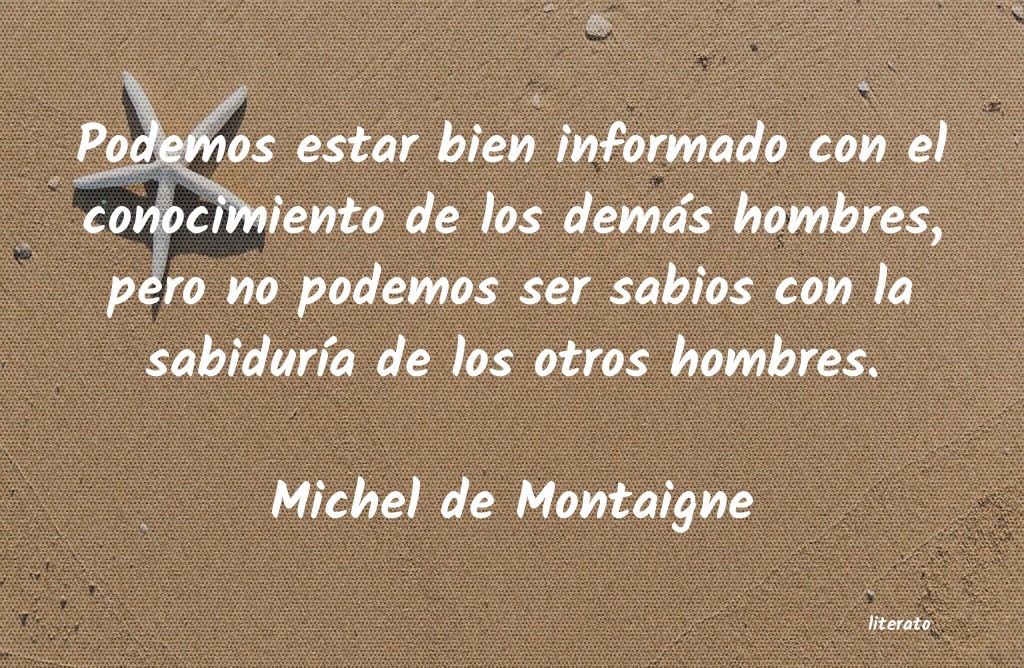 frases de Michel de Montaigne