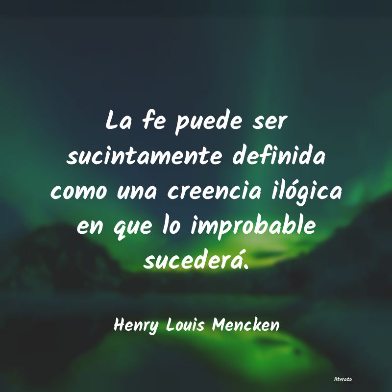 frases de Henry Louis Mencken