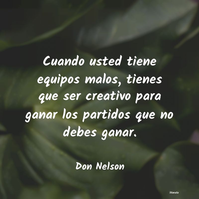 frases de Don Nelson