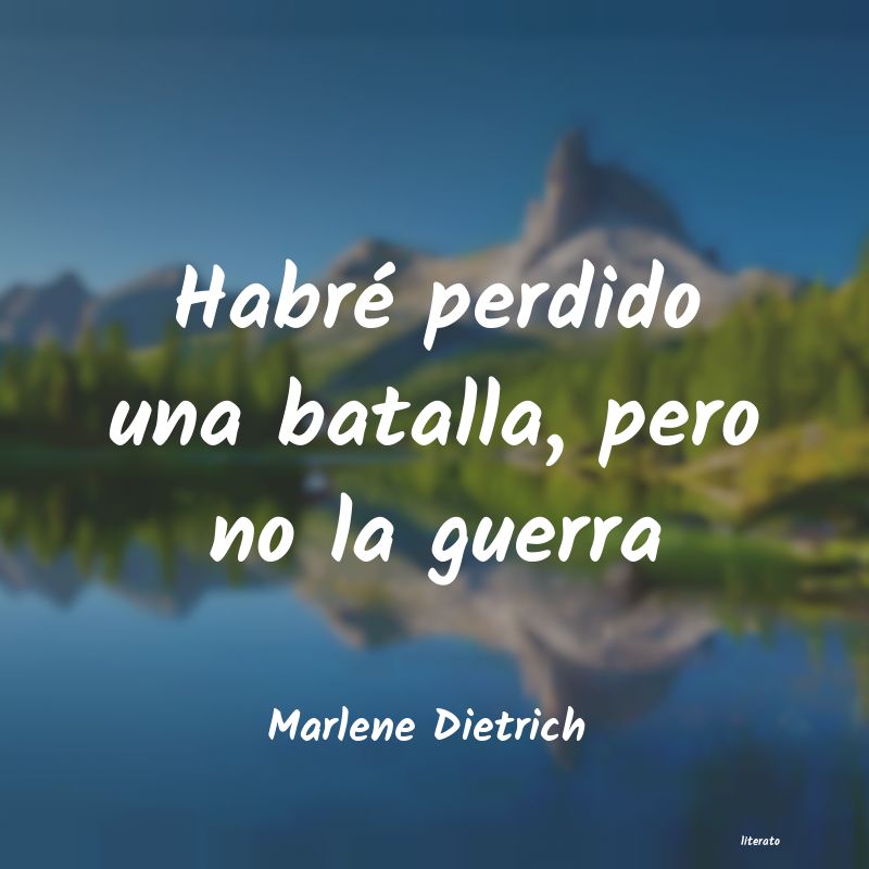 Frases de Marlene Dietrich