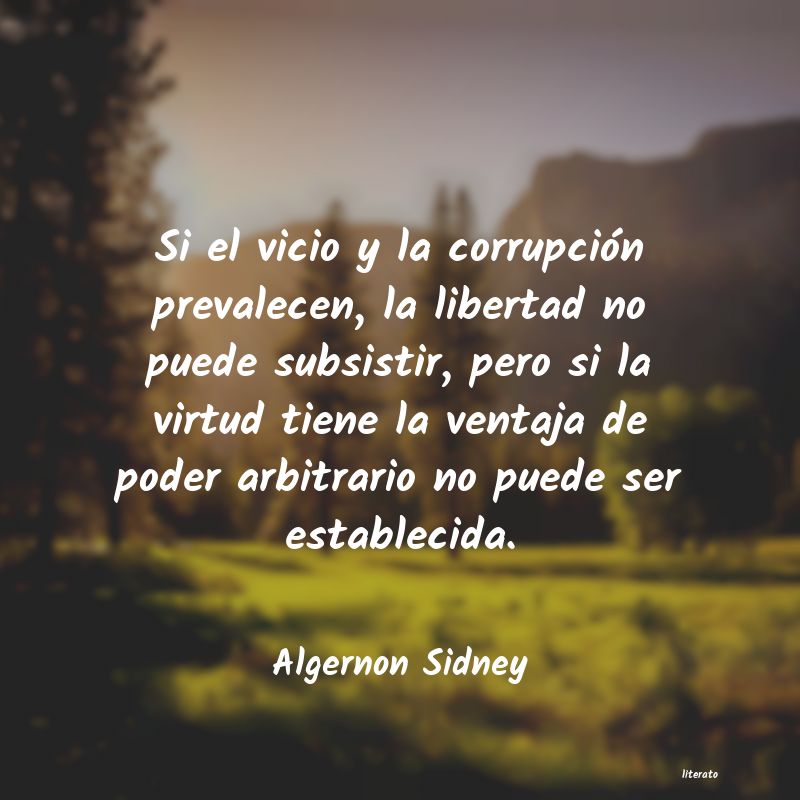 Frases de Algernon Sidney