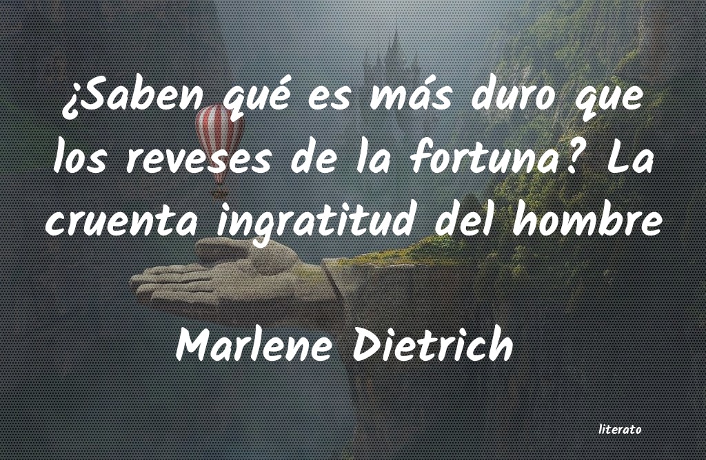 frases de Marlene Dietrich