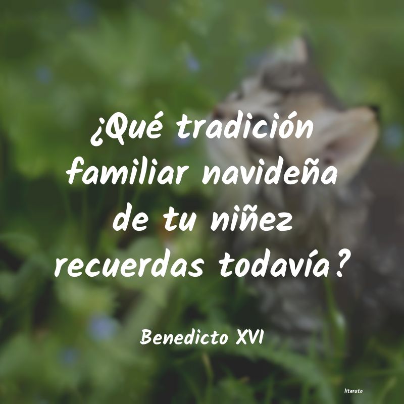 Frases de Benedicto XVI