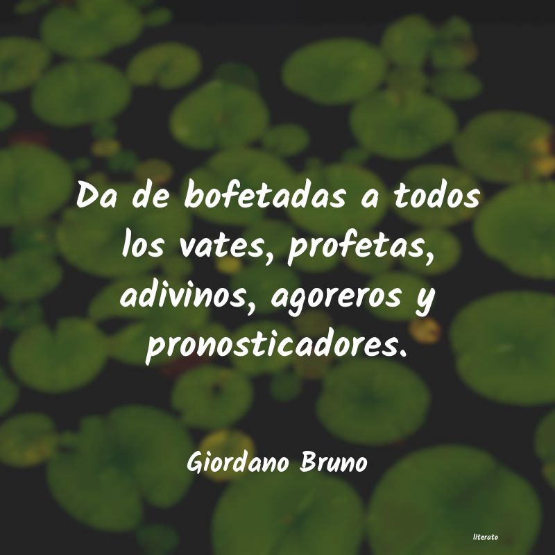 frases de Giordano Bruno
