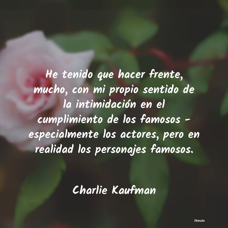 frases de Charlie Kaufman