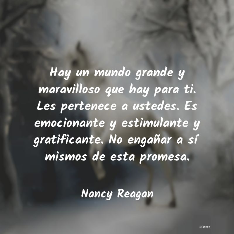 Frases de Nancy Reagan