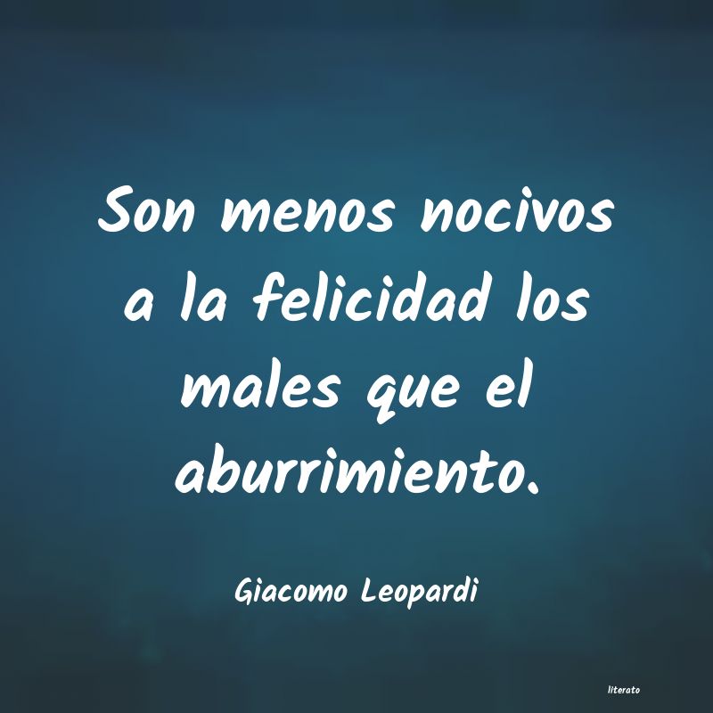 Frases de Giacomo Leopardi