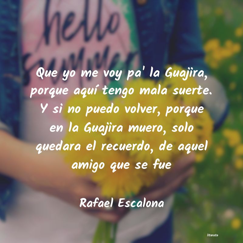 Frases de Rafael Escalona