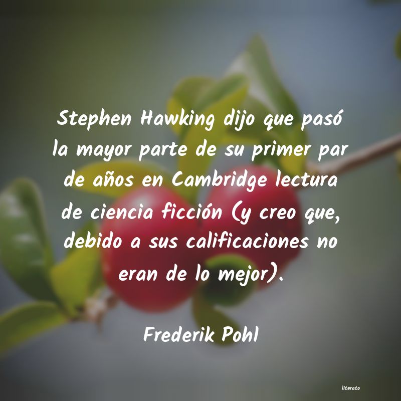 Frases de Frederik Pohl