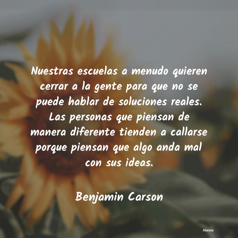 Frases de Benjamin Carson