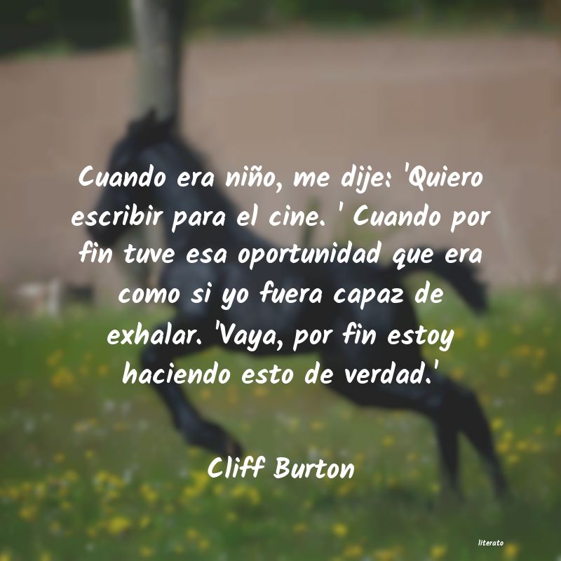 Frases de Cliff Burton