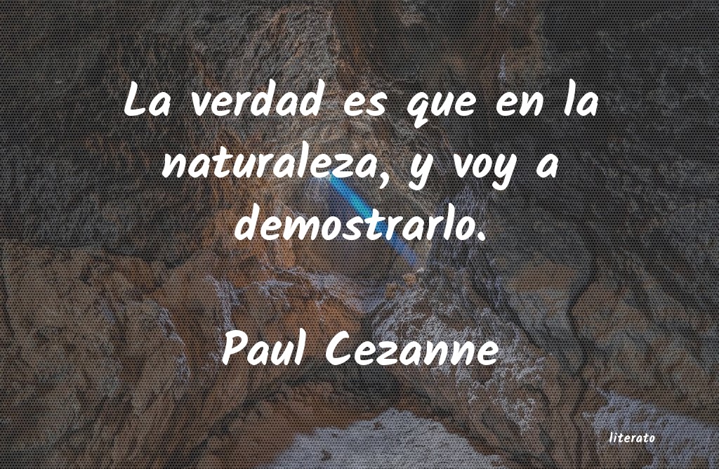 frases de Paul Cezanne