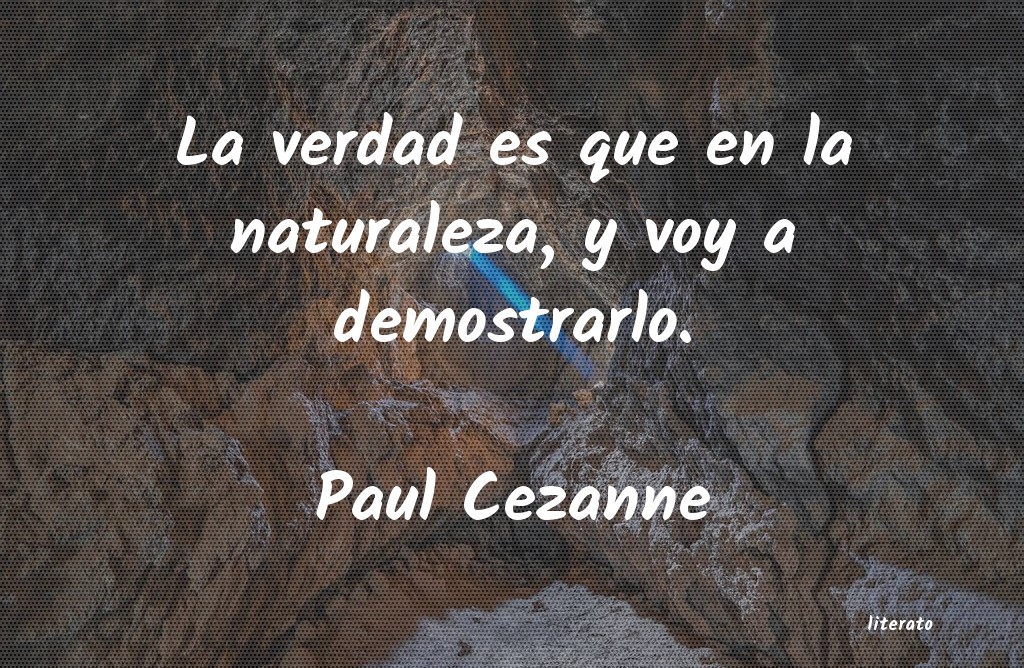 Frases de Paul Cezanne