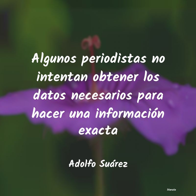 frases de Adolfo Suárez