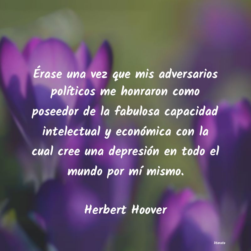 Frases de Herbert Hoover