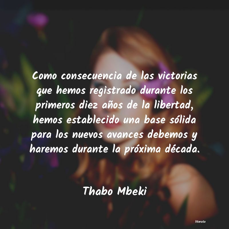 Frases de Thabo Mbeki