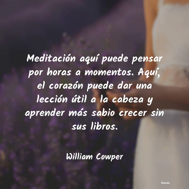 Frases de William Cowper