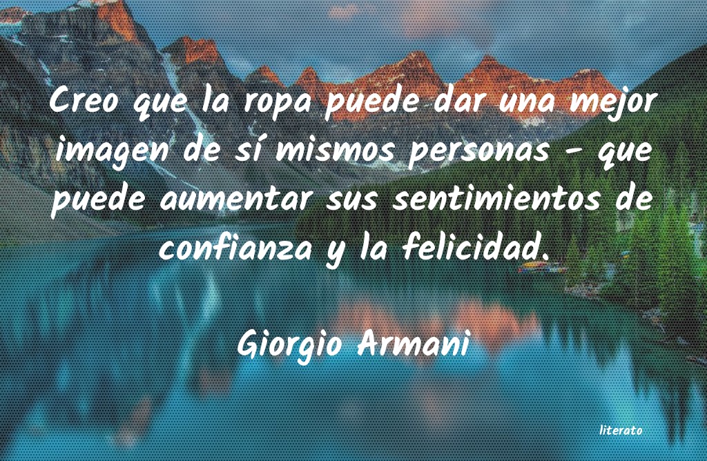 frases de Giorgio Armani