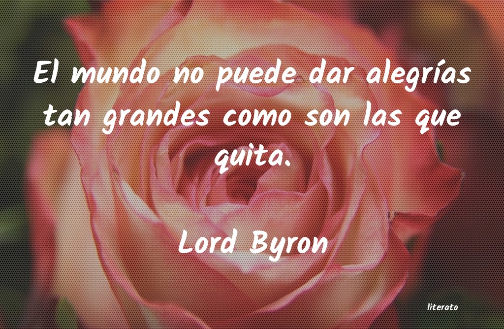 Frases de Lord Byron