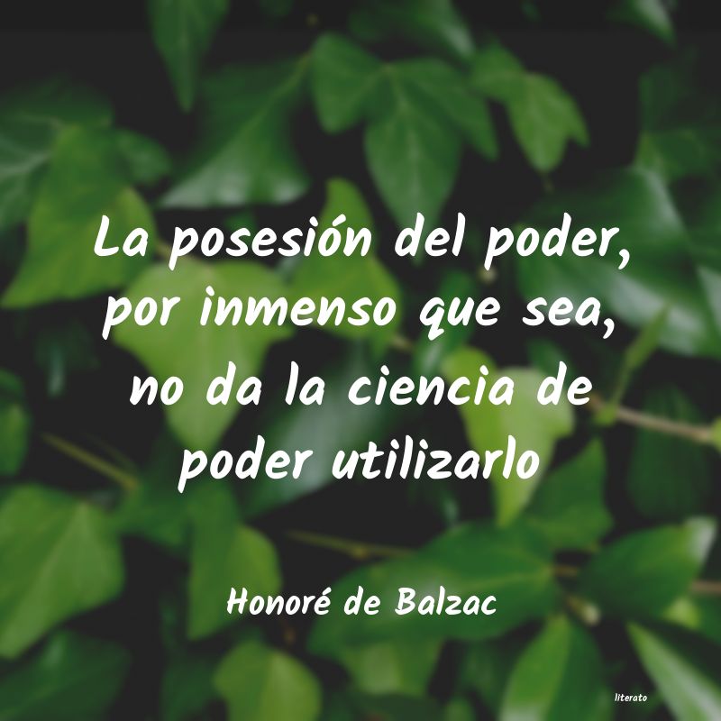 Frases de Honoré de Balzac