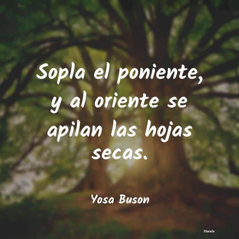 Frases de Yosa Buson