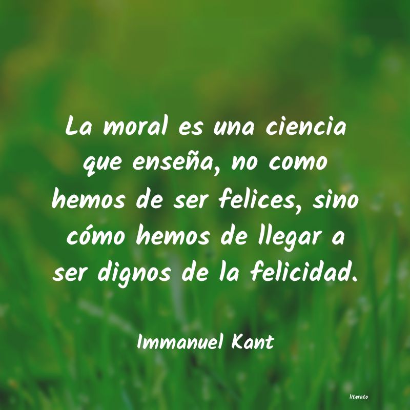 Frases de Immanuel Kant