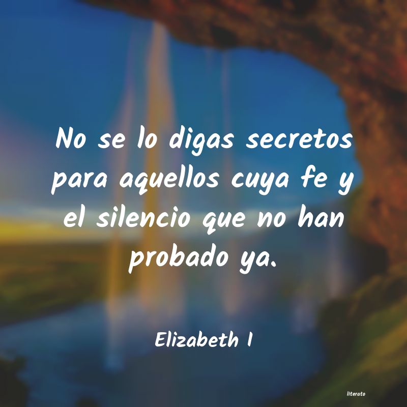 frases de Elizabeth I