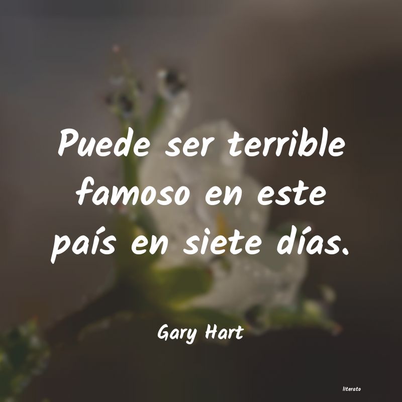 frases de Gary Hart