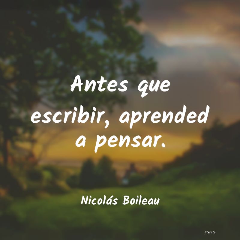 frases de Nicolás Boileau