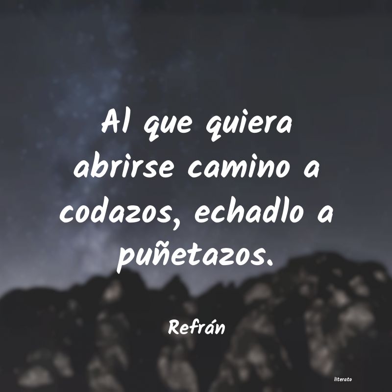 Frases de Refrán