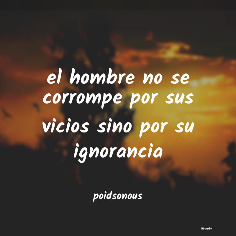 frases de poidsonous