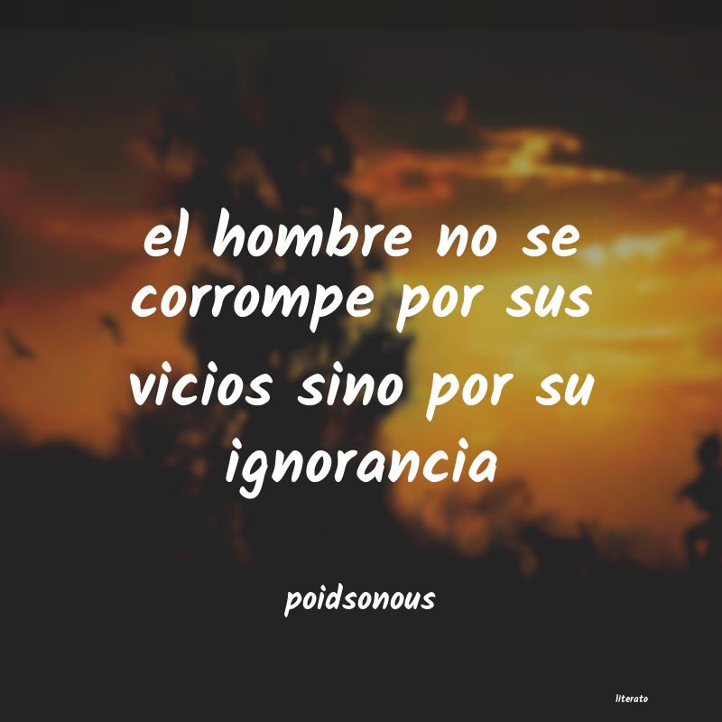 Frases de poidsonous