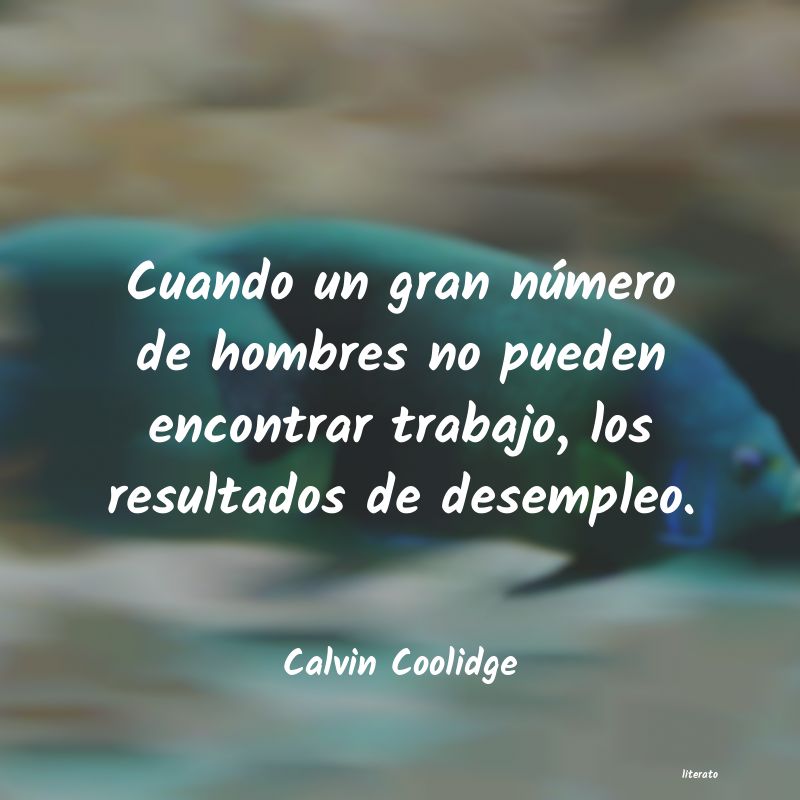 frases de Calvin Coolidge