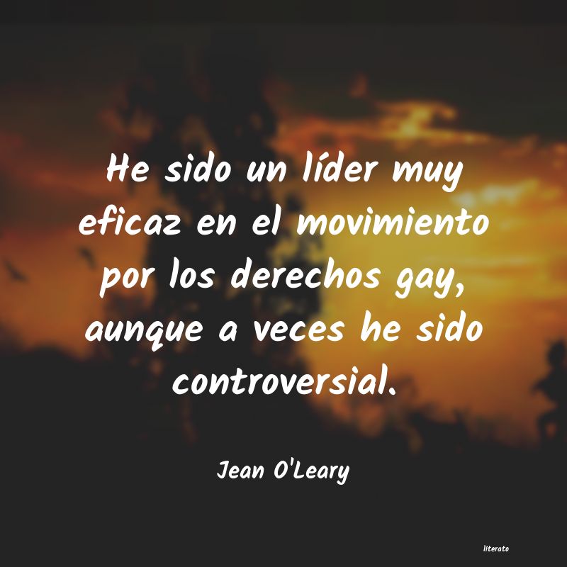 frases de Jean O'Leary
