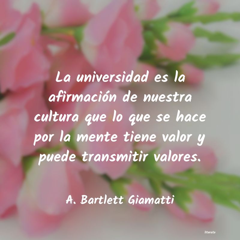frases de A. Bartlett Giamatti
