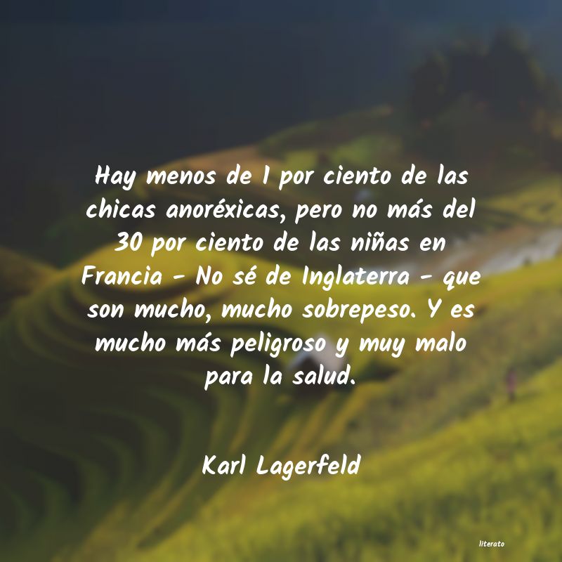 frases de Karl Lagerfeld