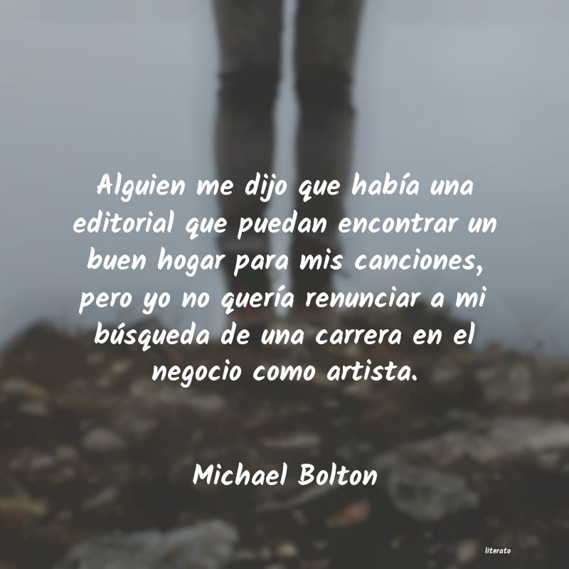 Frases de Michael Bolton