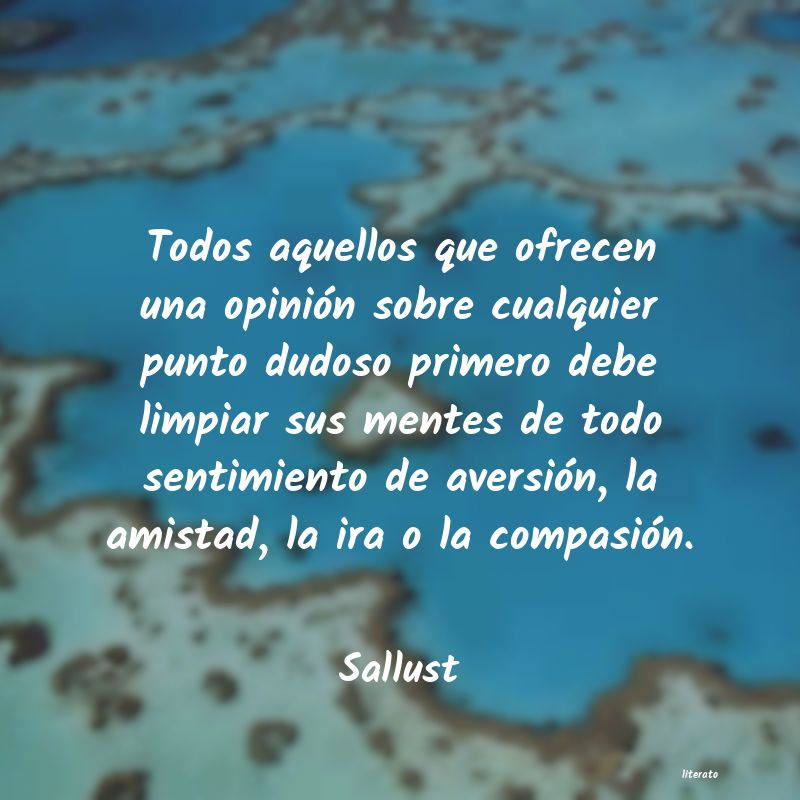 frases de Sallust