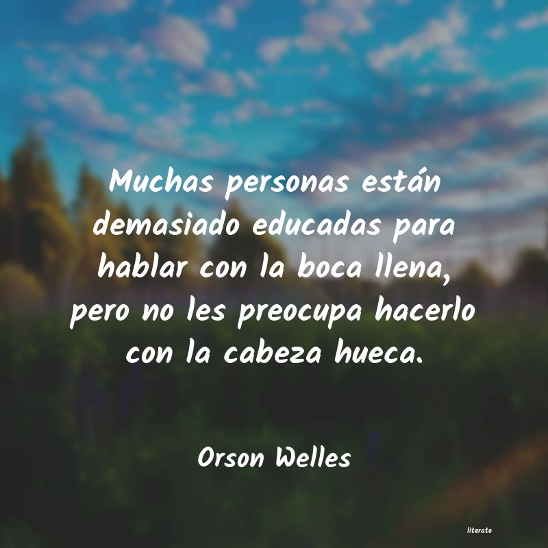 frases de Orson Welles